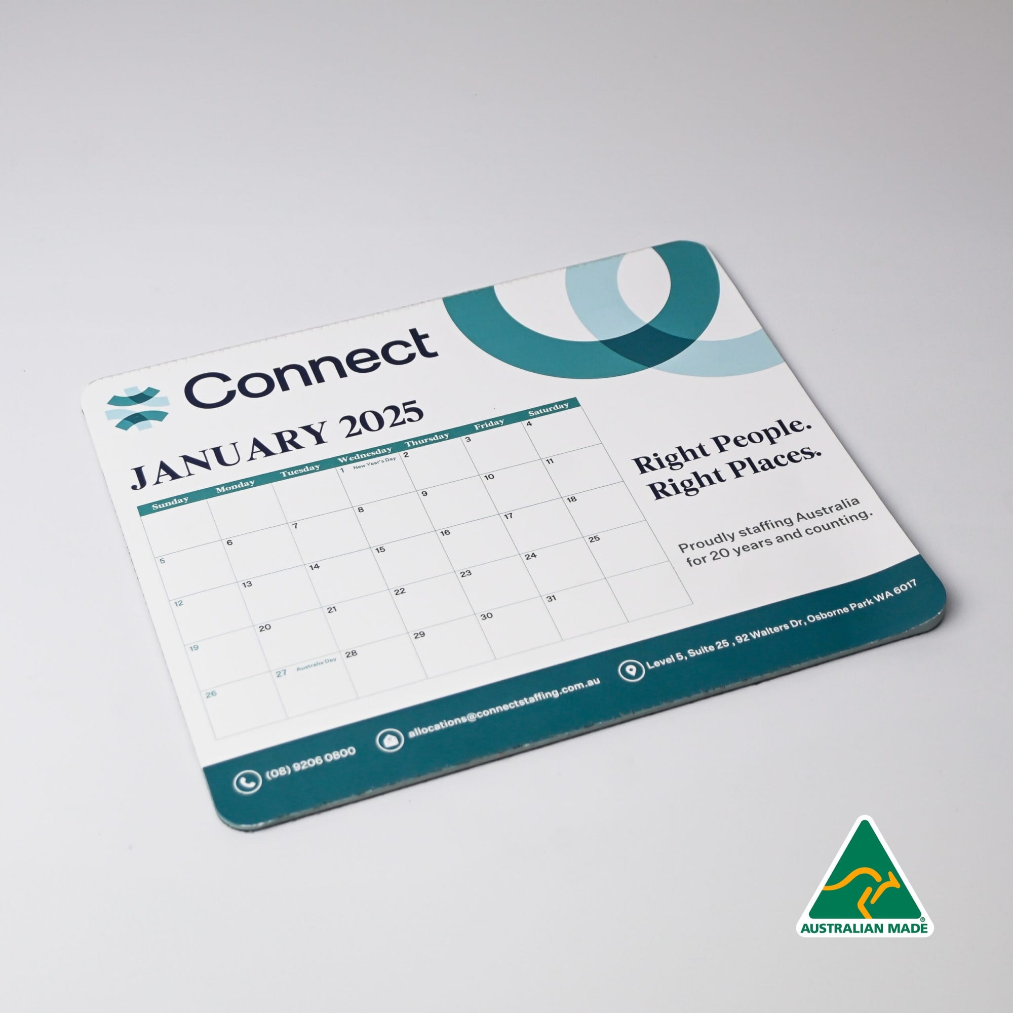 Calendar Mouse Mat (230mm x 190mm)