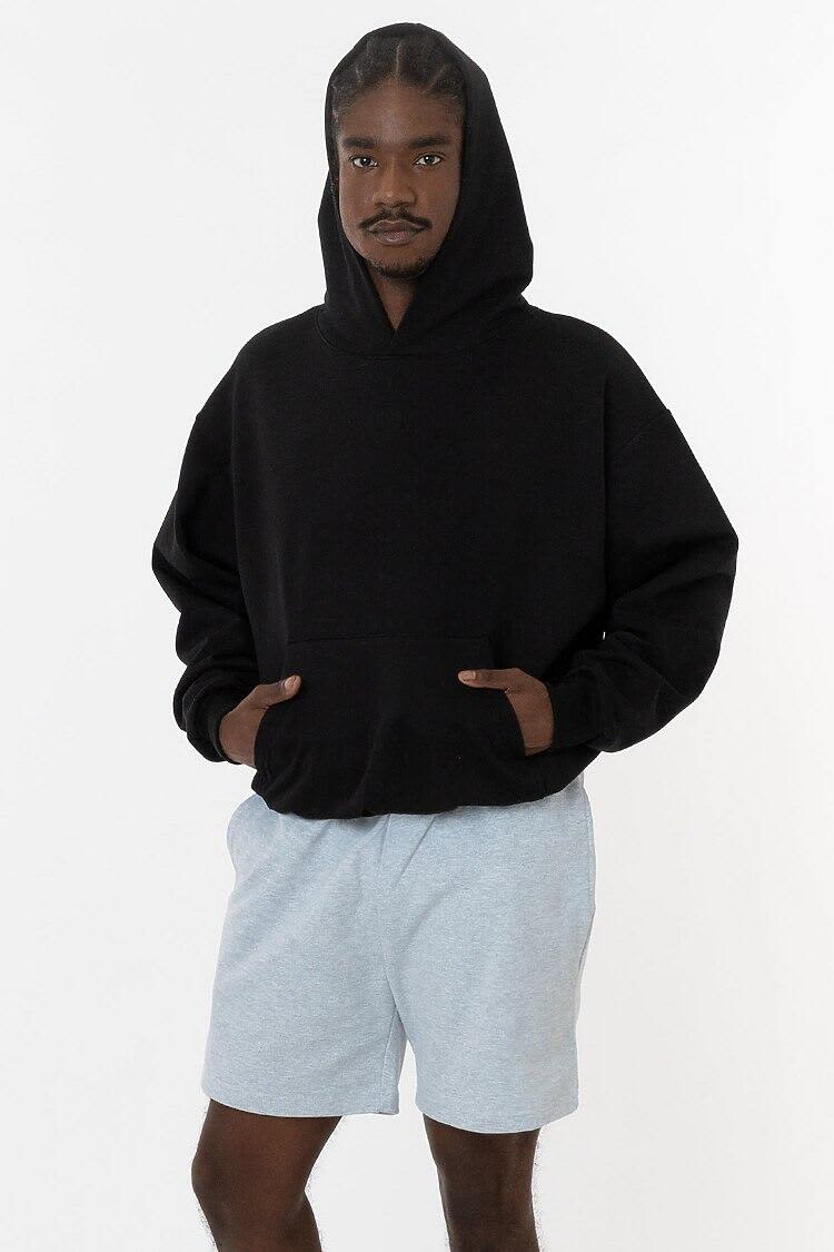 Mineral Wash Fleece Wide Hoodie