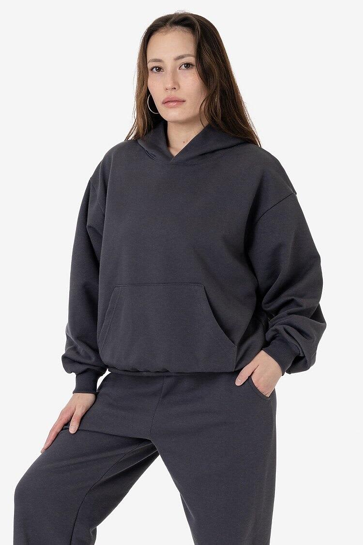 Mineral Wash Fleece Wide Hoodie