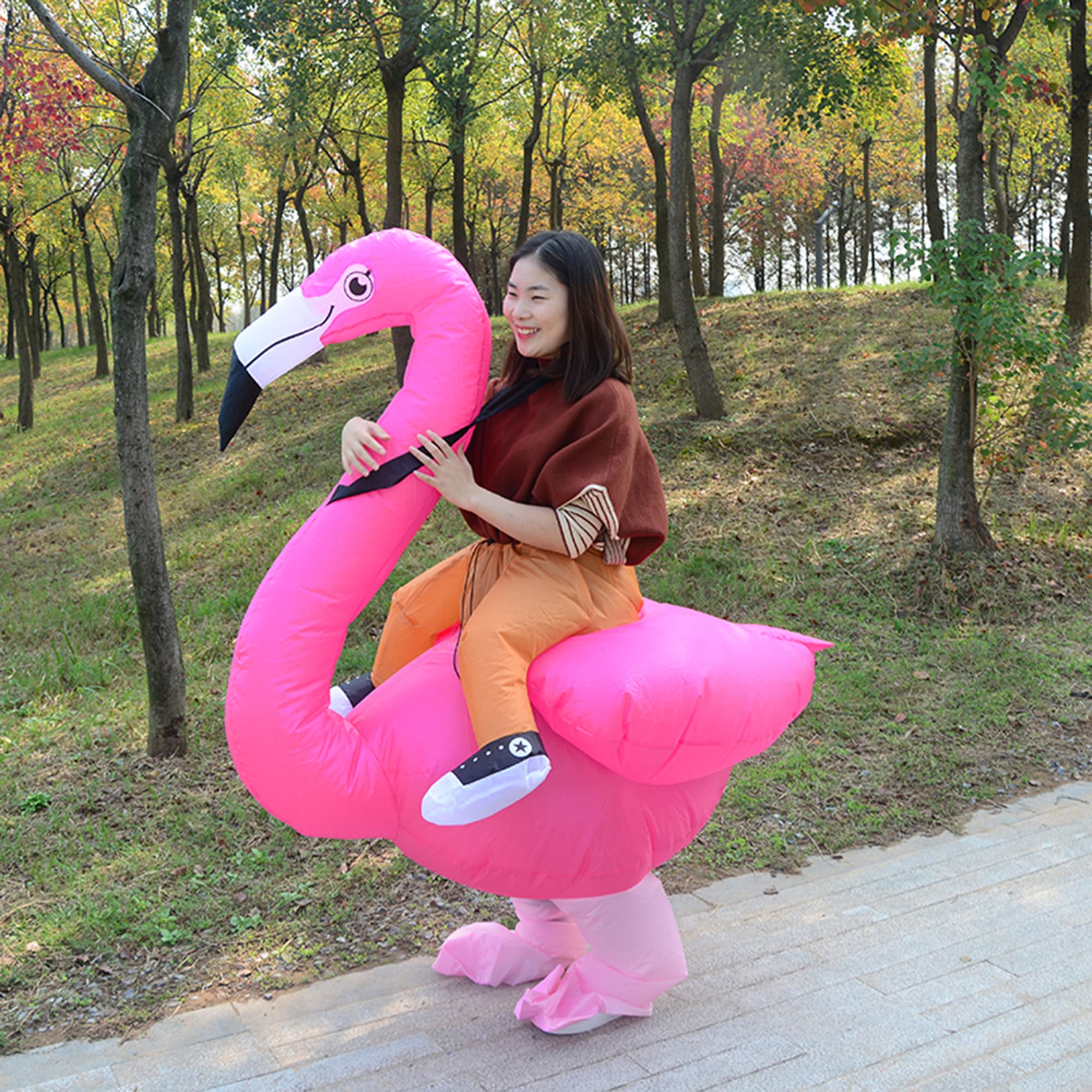 Halloween Flamingo Inflatable Costume