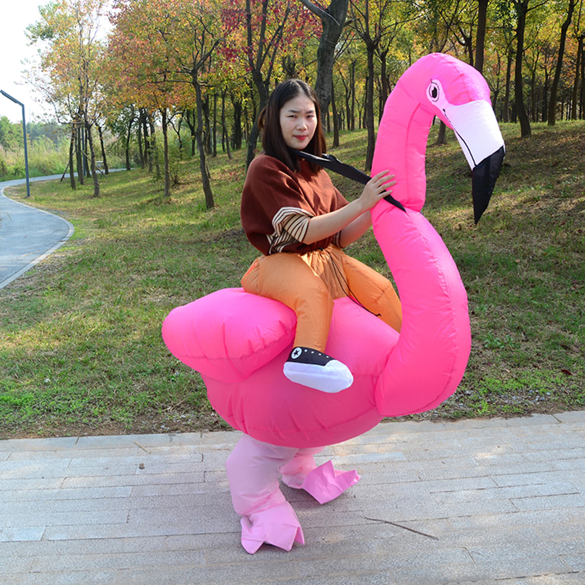 Halloween Flamingo Inflatable Costume