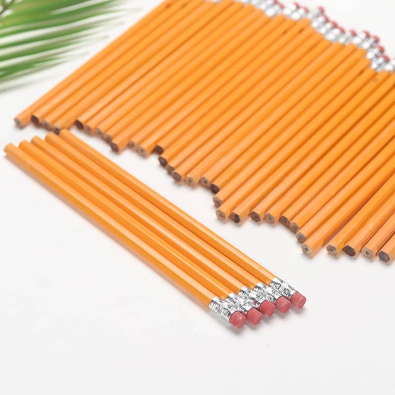 Round Shape Pencil With Eraser