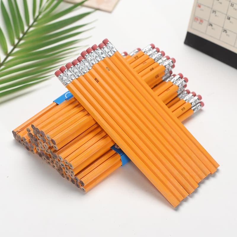 Round Shape Pencil With Eraser
