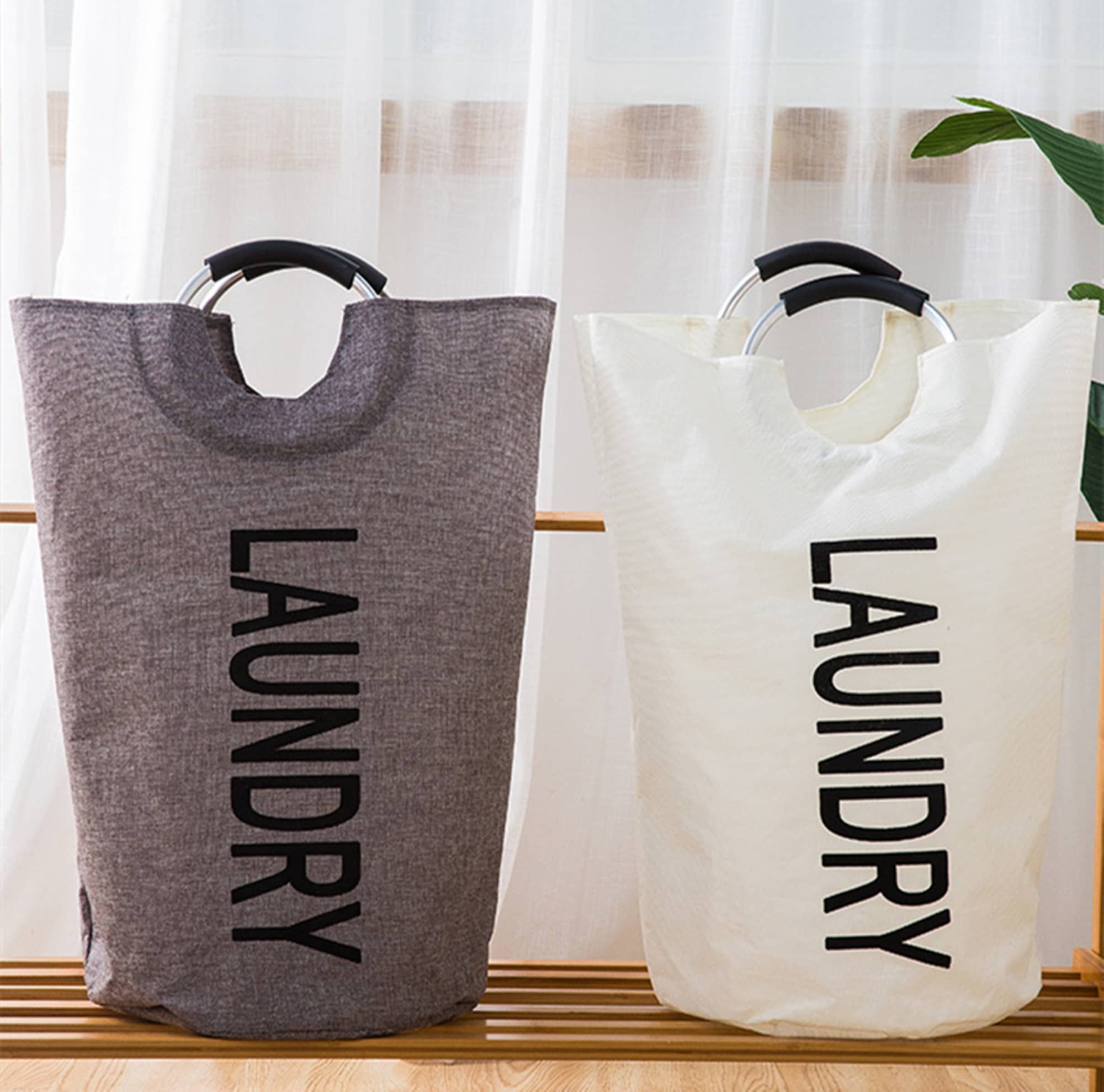 Aluminum Portable Clothes Laundry Basket