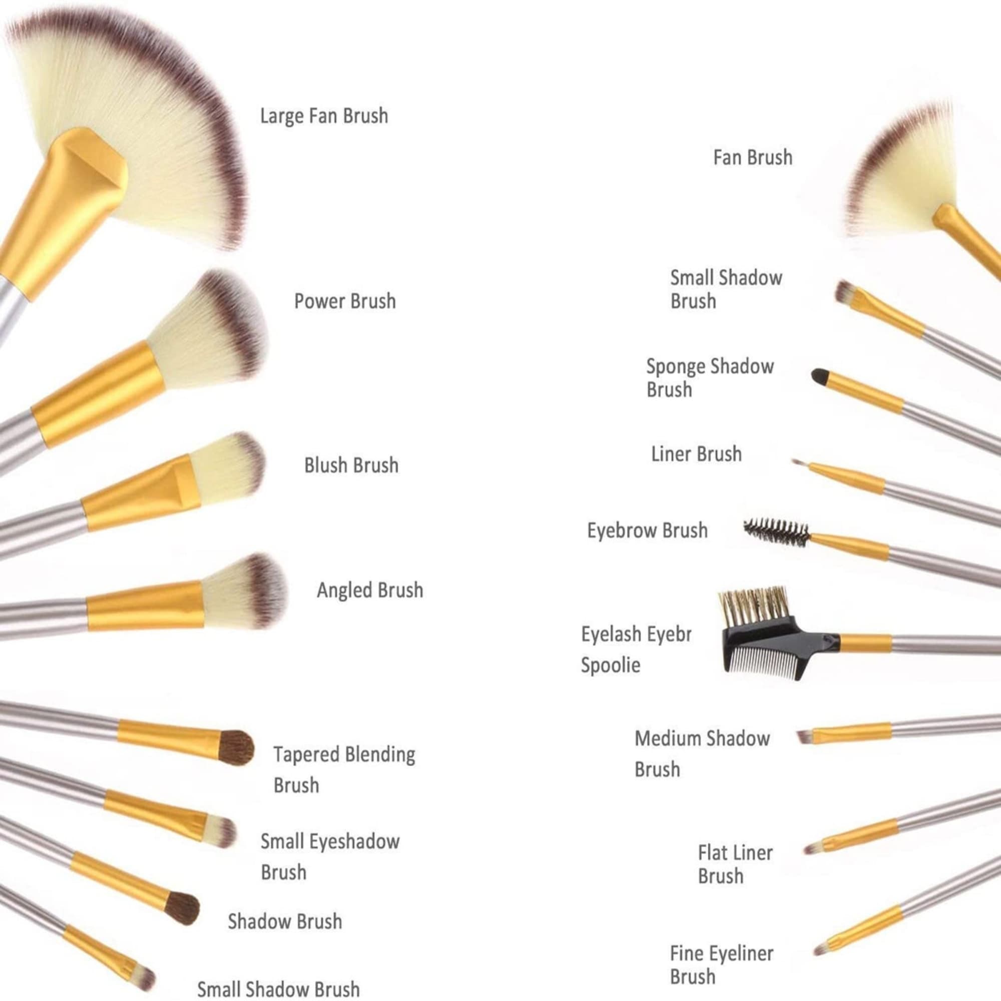 18 PCS Makeup Brushes Set