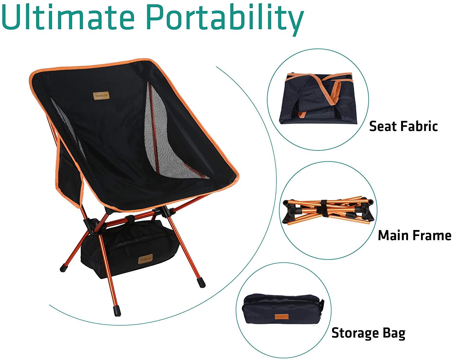 Camping Lightweight Portable Folding Backpacking Chairs