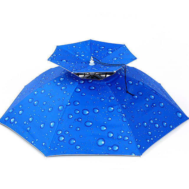 Folding Sun Rain Umbrella Cap