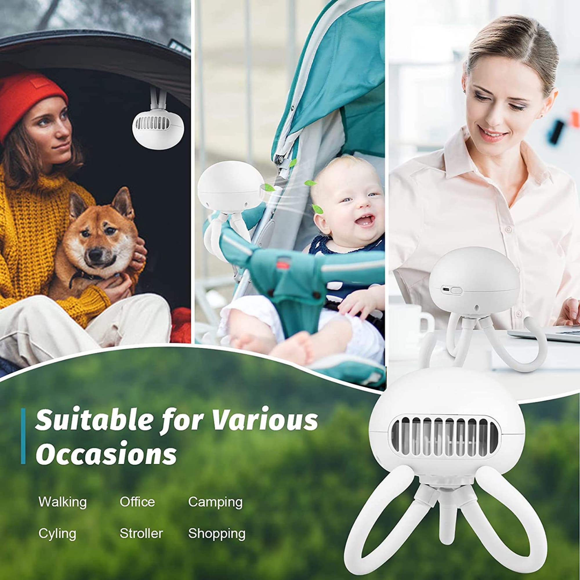 Mini Handheld Stroller Fan