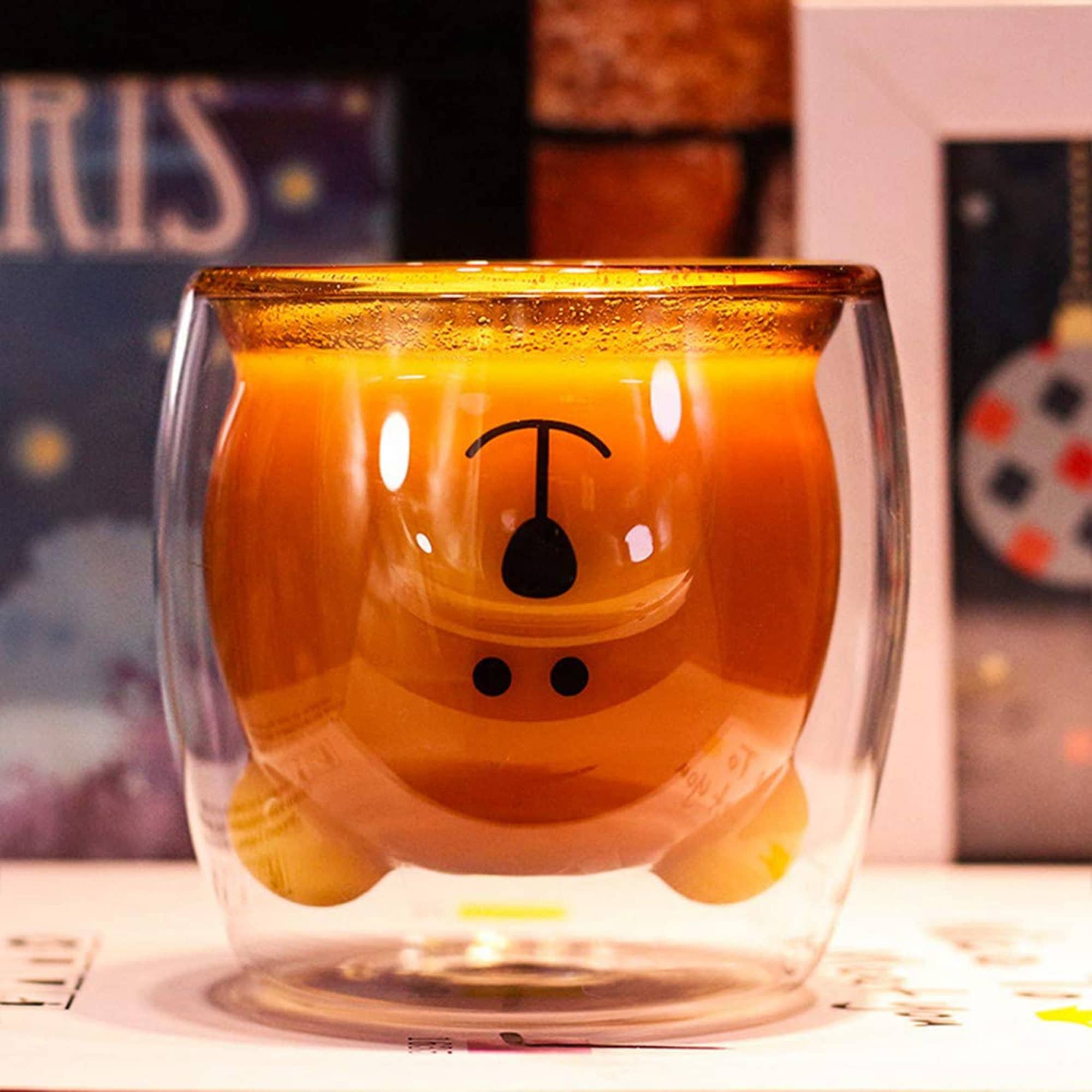 Old Fashioned Glasses Cute Bear Cups