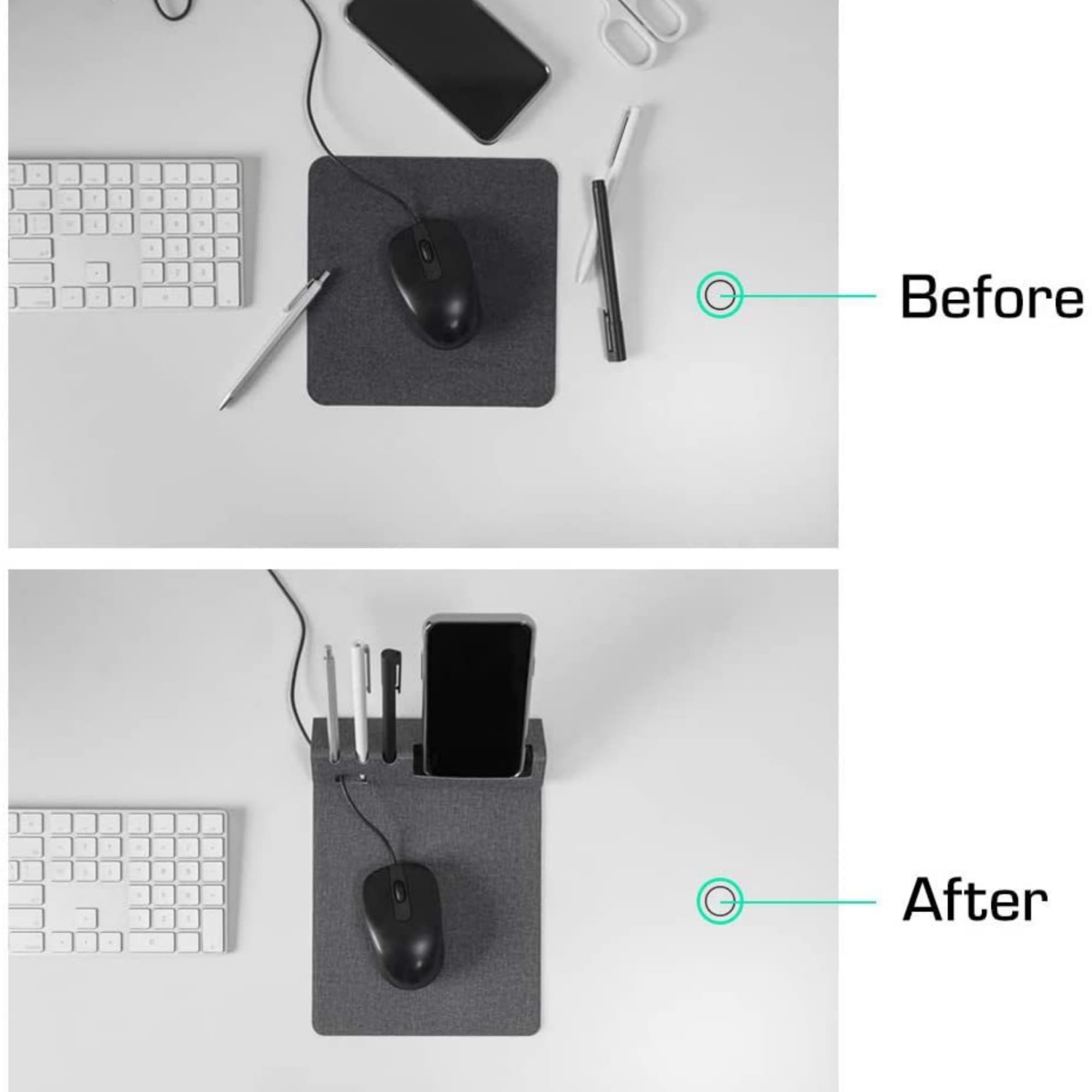 Mouse Pad With Pen Holder