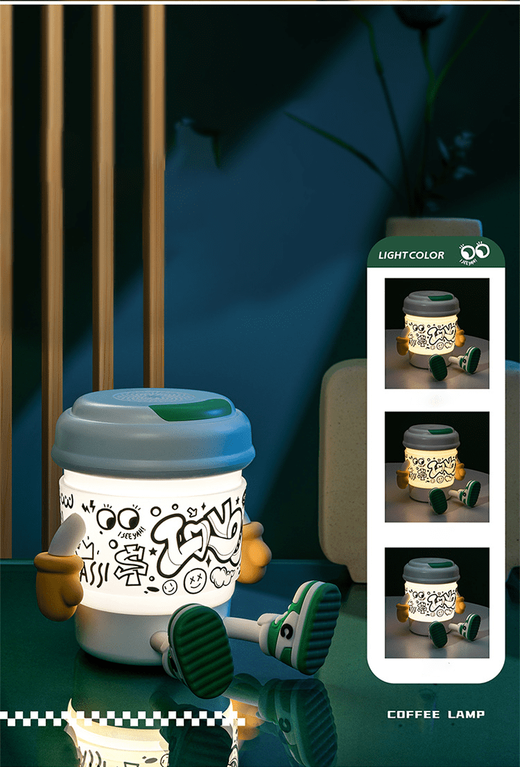 Coffee Cup Shape Lamp Bluetooth Speaker