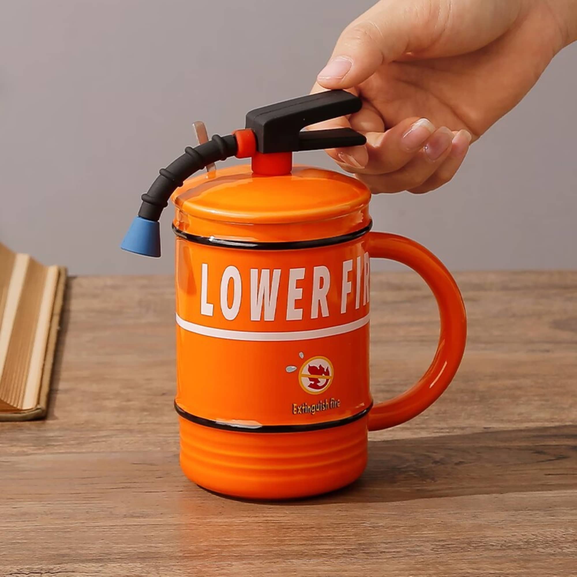16 oz. Fire Extinguisher Shape Mug