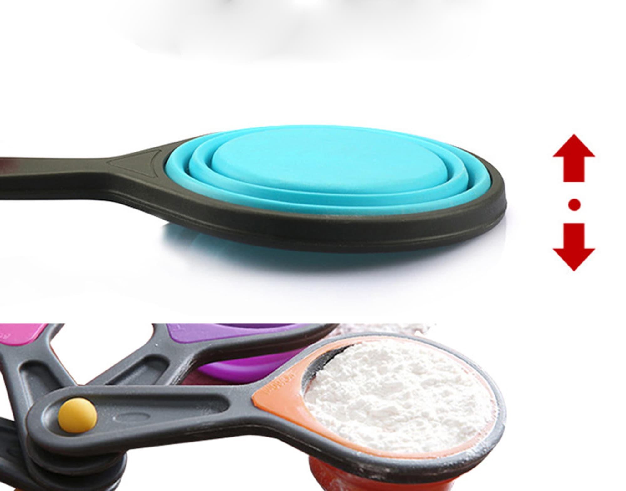 Pop Out Silicone Measuring Cups