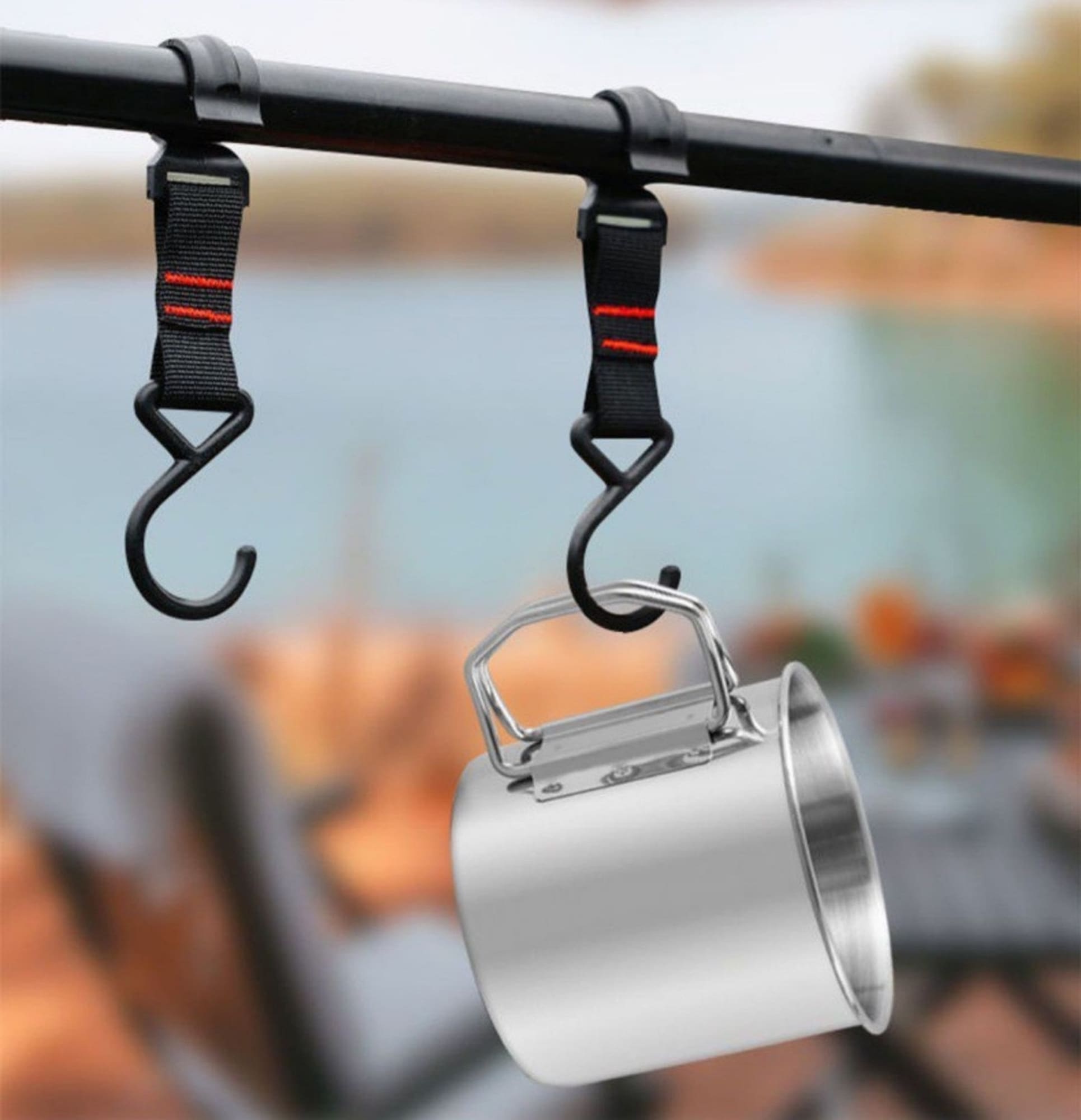 Folding Handle Stainless Steel Camping Mug