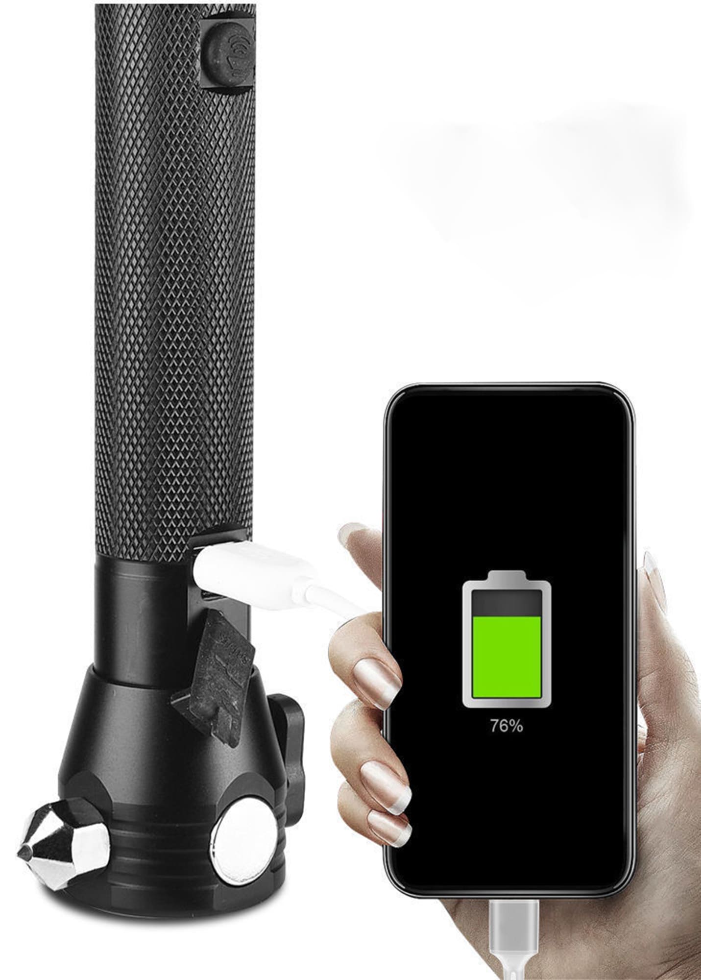 Flashlight With Power Bank