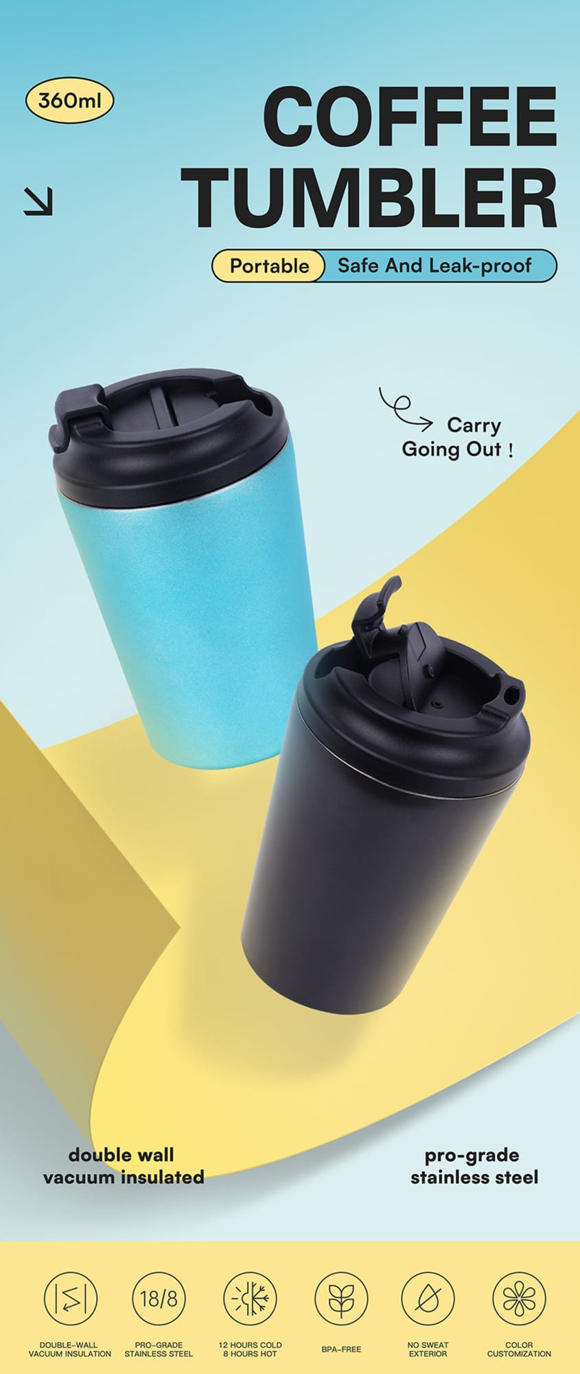 12 oz. Coffee Tumbler