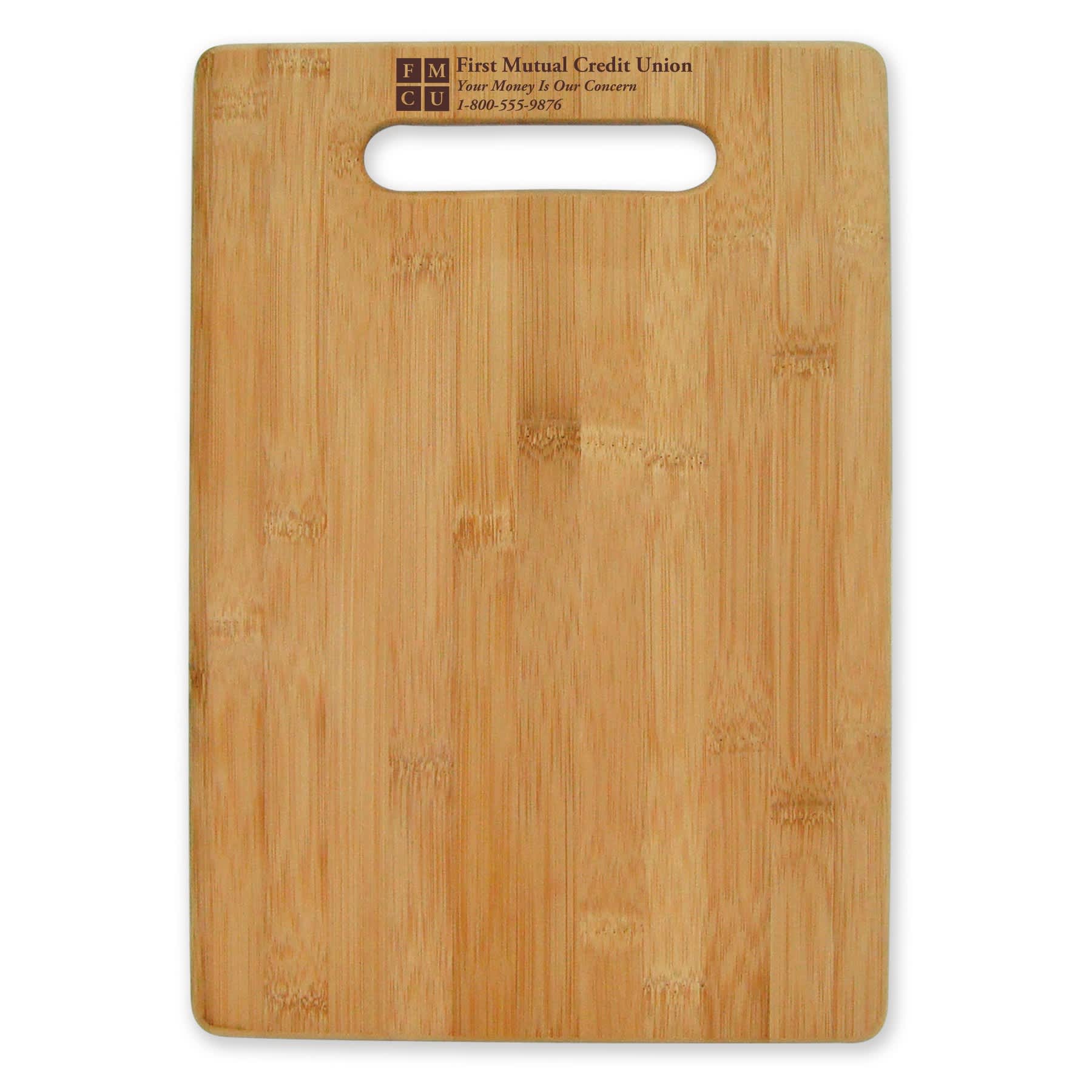 Bamboo Cutting Board with Handle Cutout Large