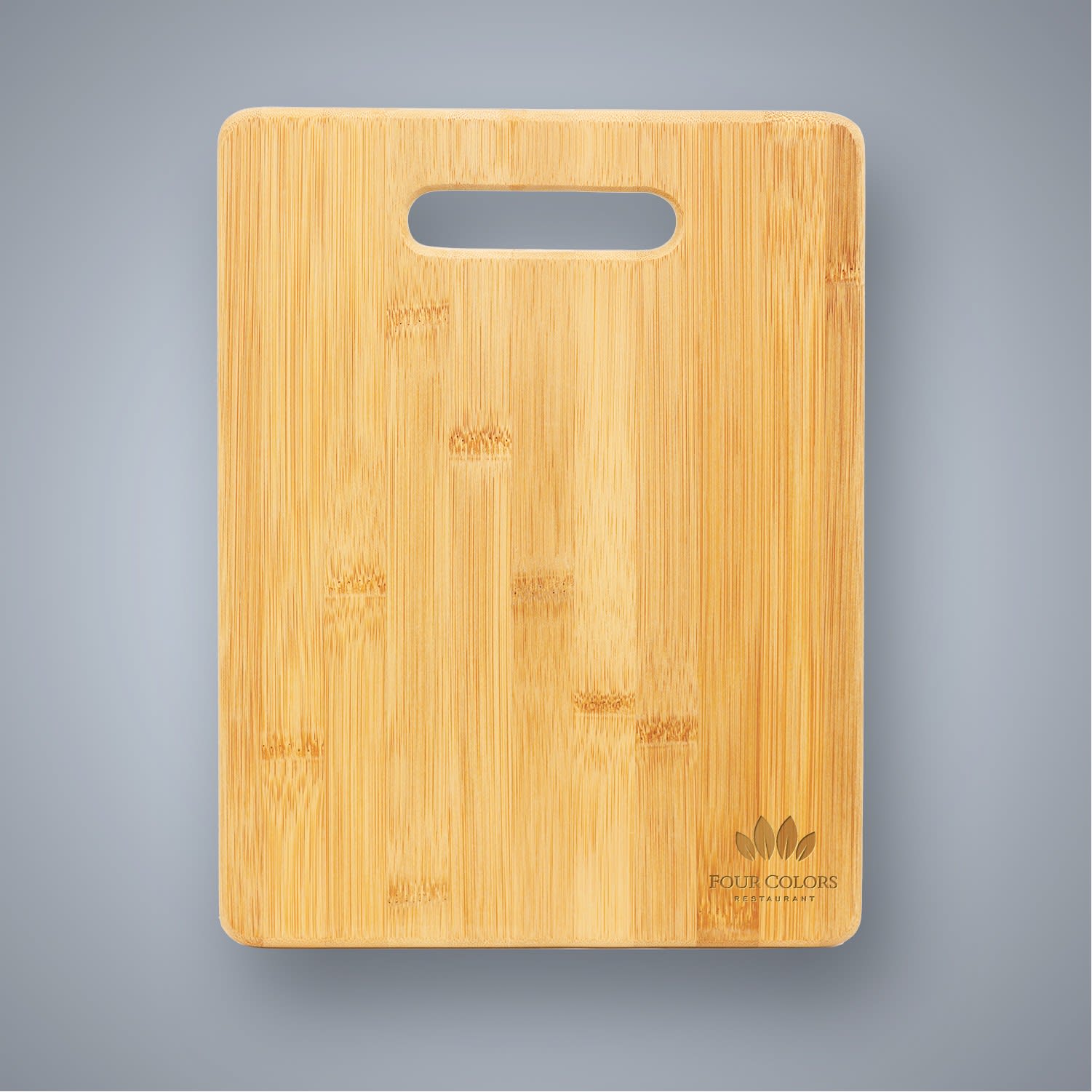 Bamboo Cutting Board with Handle Cutout Large