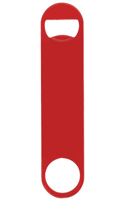 Paddle Style Powder Coated Steel Bottle Opener