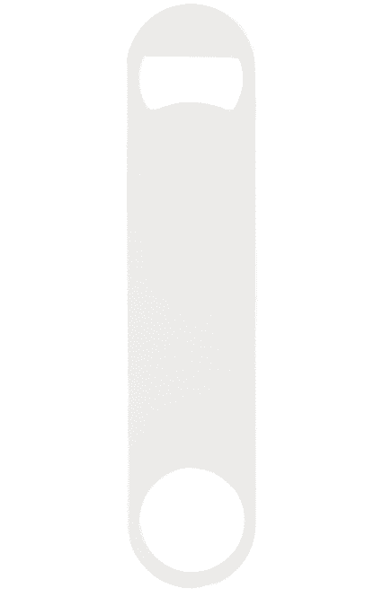 Paddle Style Powder Coated Steel Bottle Opener
