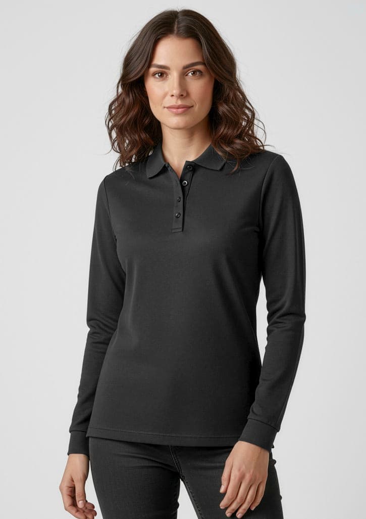 Womens Action Long Sleeve Polo