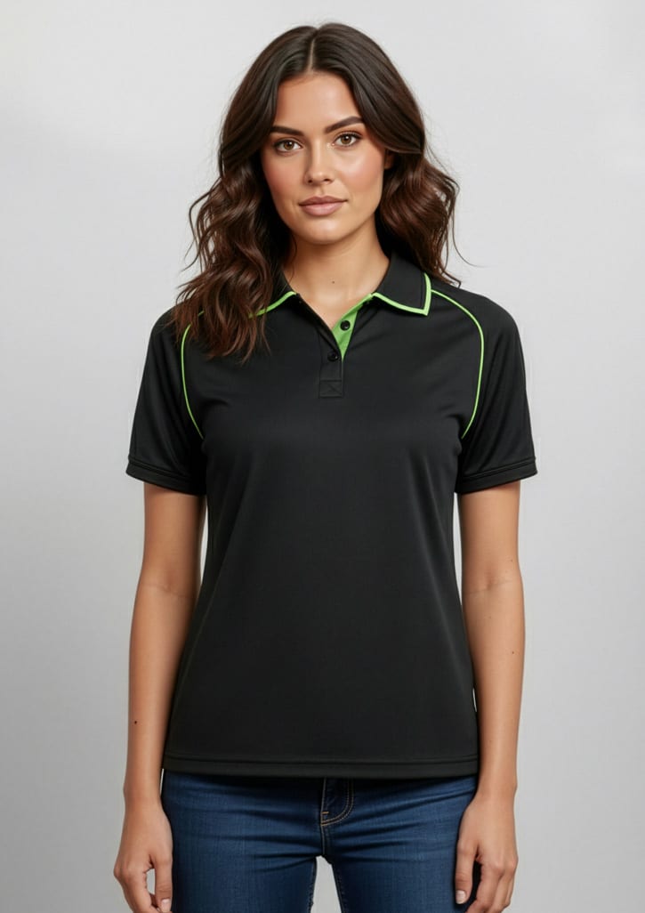 Womens Fusion Short Sleeve Polo