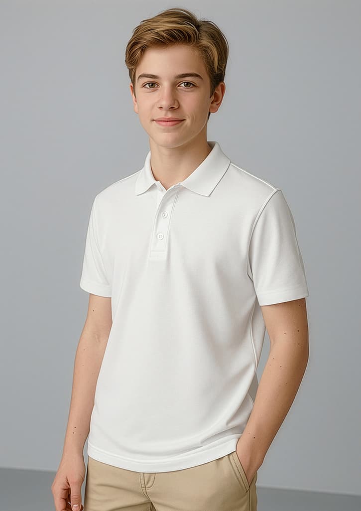 Kids Crew Short Sleeve Polo