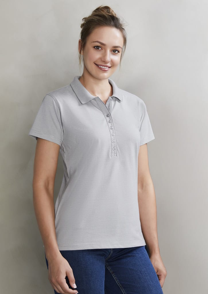 Womens Shadow Short Sleeve Polo