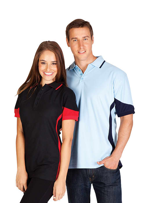 Mens Contrast Polo