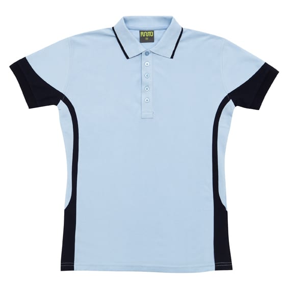 Mens Contrast Polo