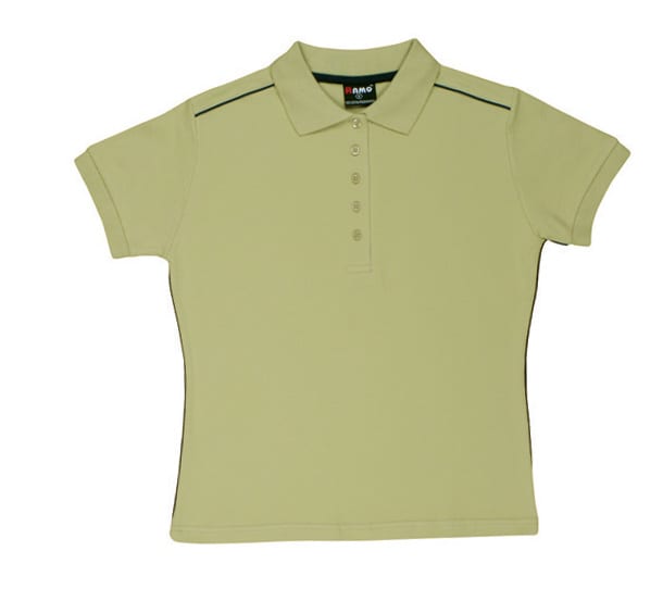 Women's Cotton Pique Knit With Piping