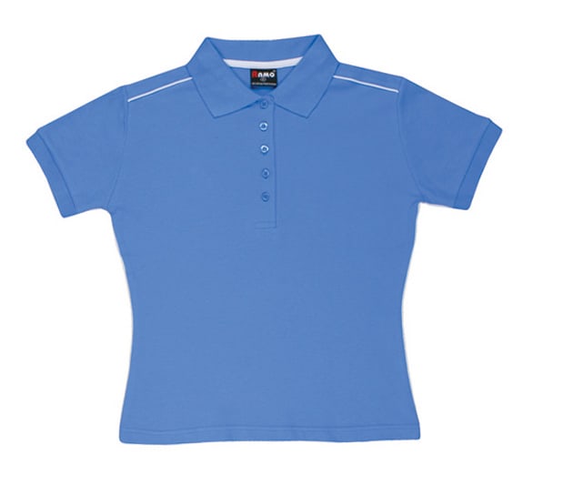 Women's Cotton Pique Knit With Piping