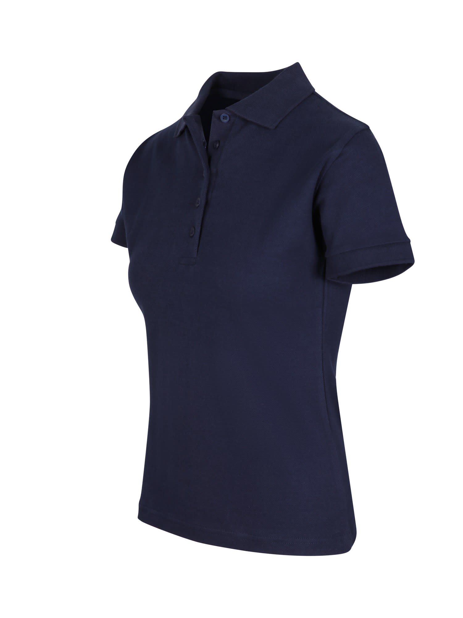Womens 100% Cotton Pique Knit Polo