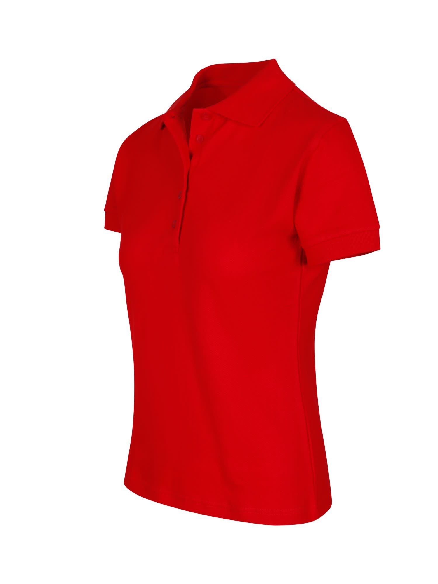 Womens 100% Cotton Pique Knit Polo