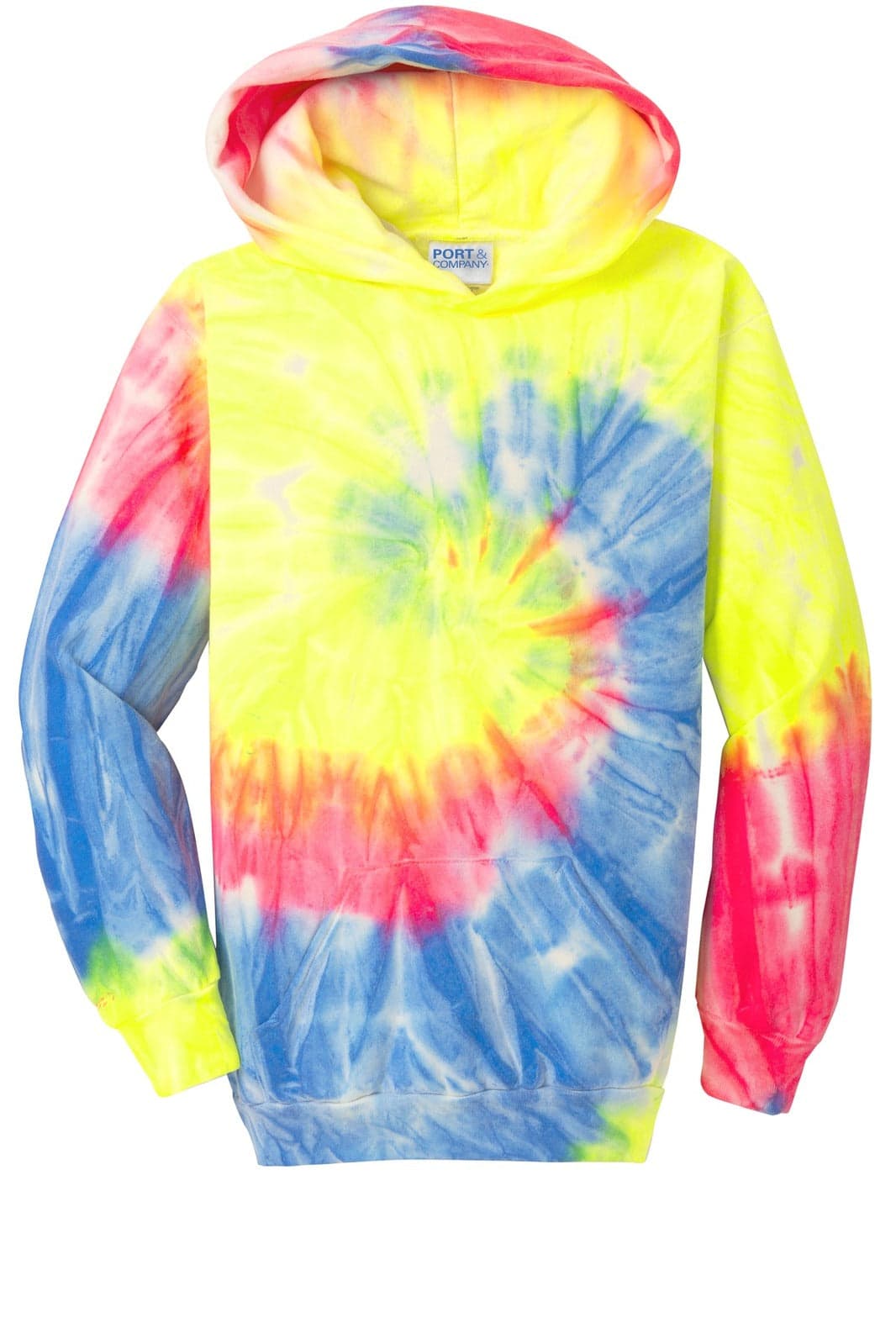 Port & Company Youth Tie-Dye Pullover Hooded Sweatshirt