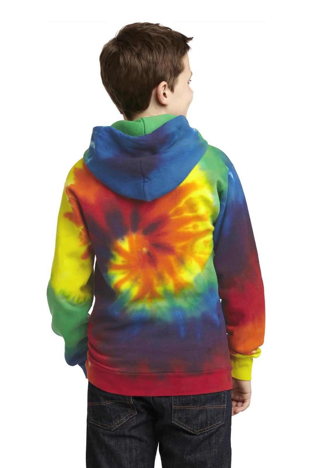 Port & Company Youth Tie-Dye Pullover Hooded Sweatshirt