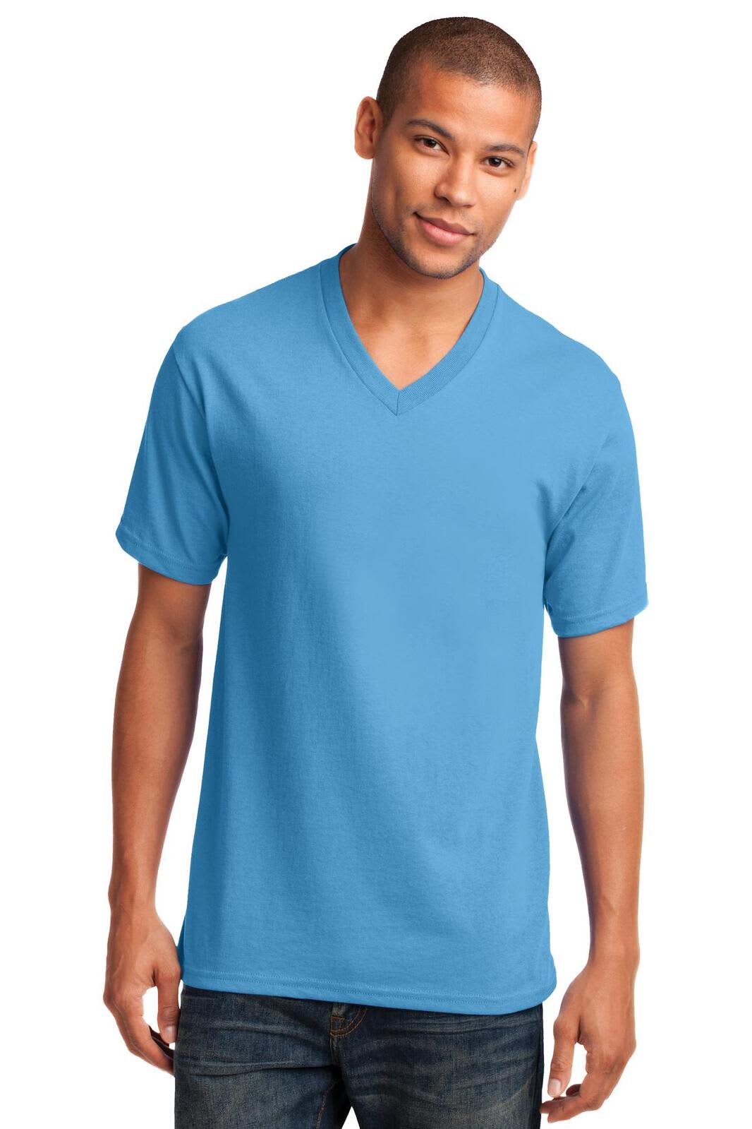 Port & Company Core Cotton V-Neck Tee