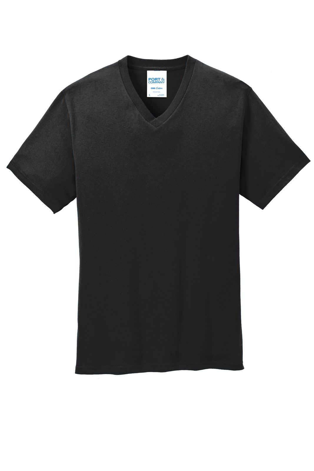 Port & Company Core Cotton V-Neck Tee