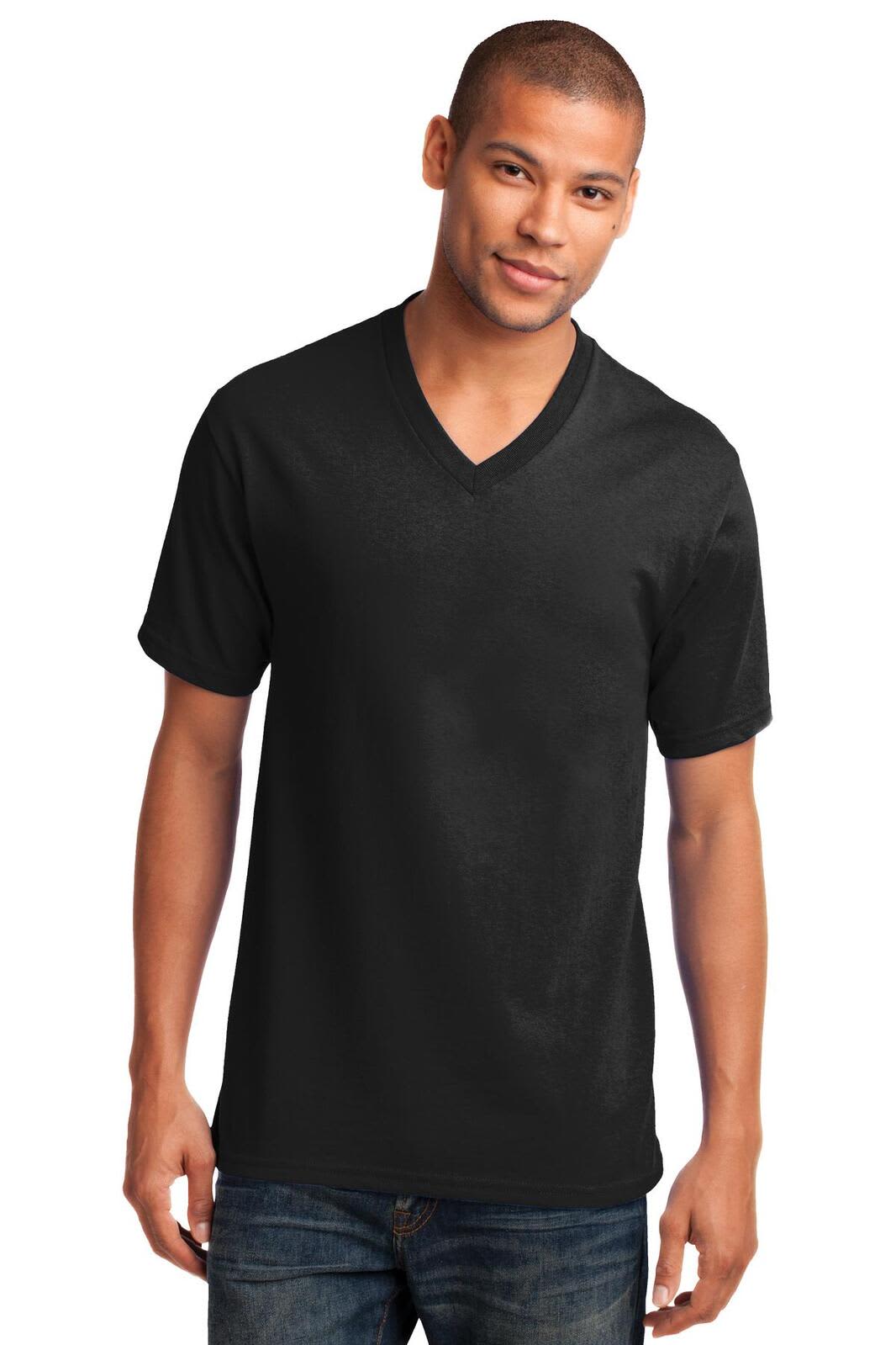 Port & Company Core Cotton V-Neck Tee