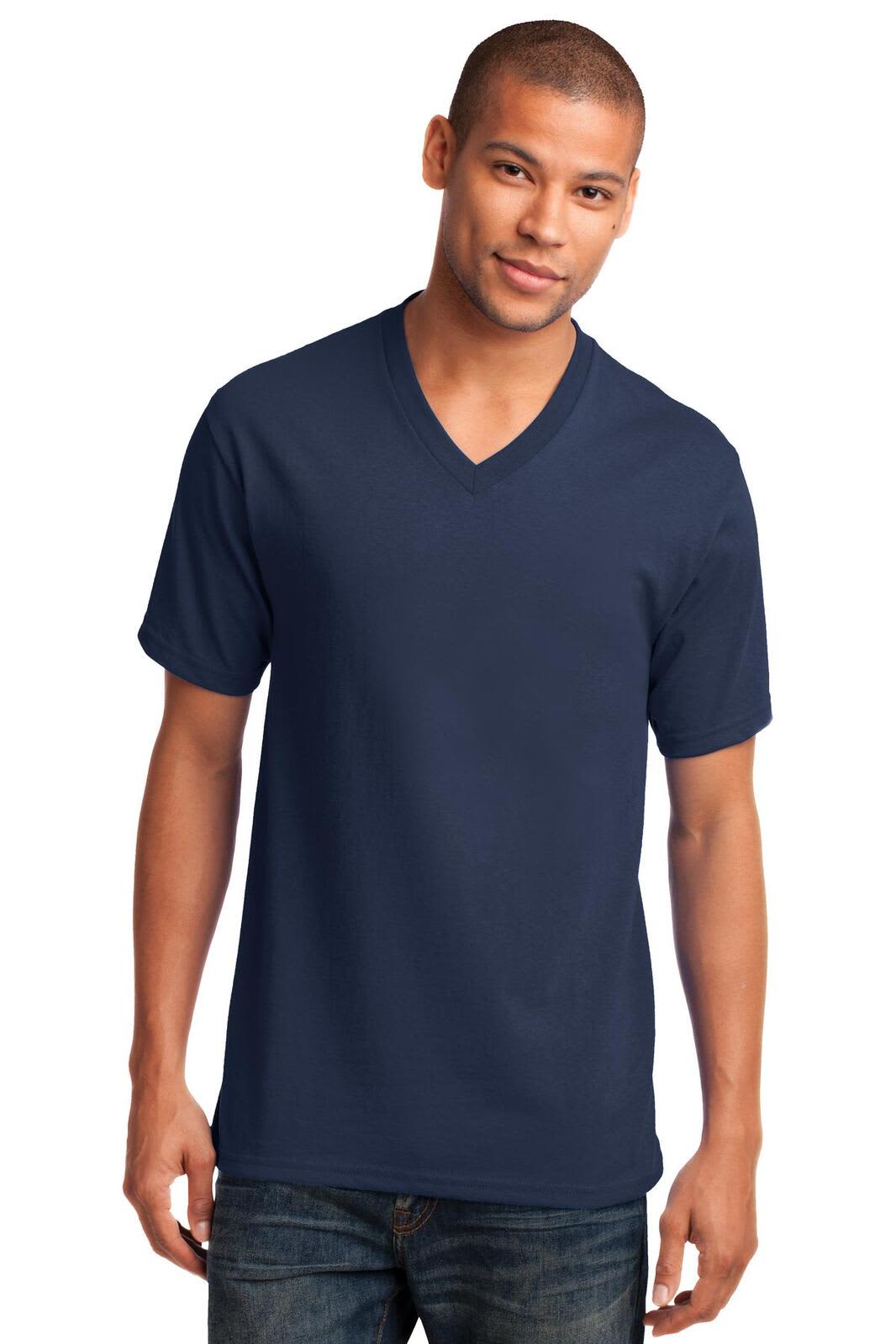 Port & Company Core Cotton V-Neck Tee