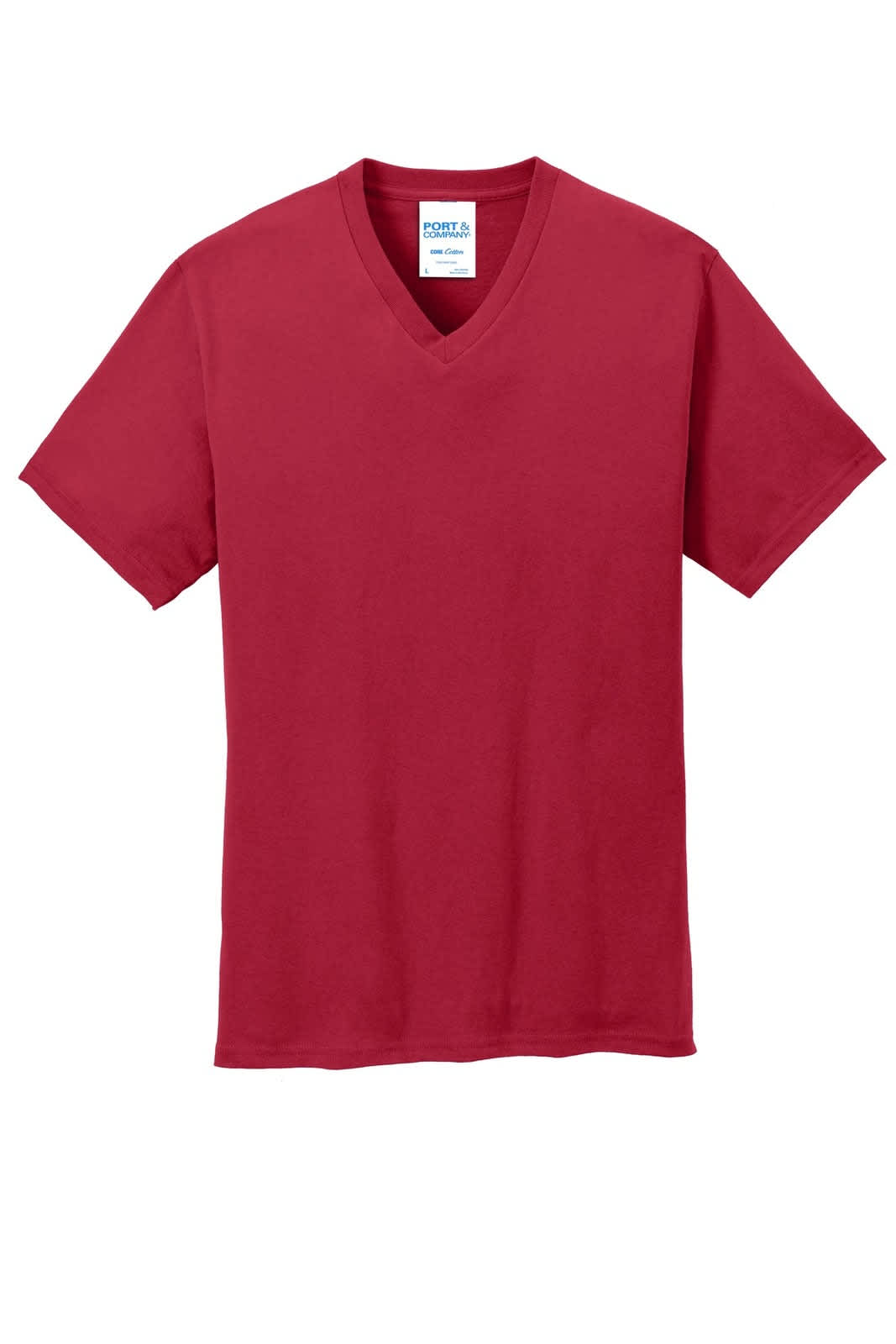 Port & Company Core Cotton V-Neck Tee