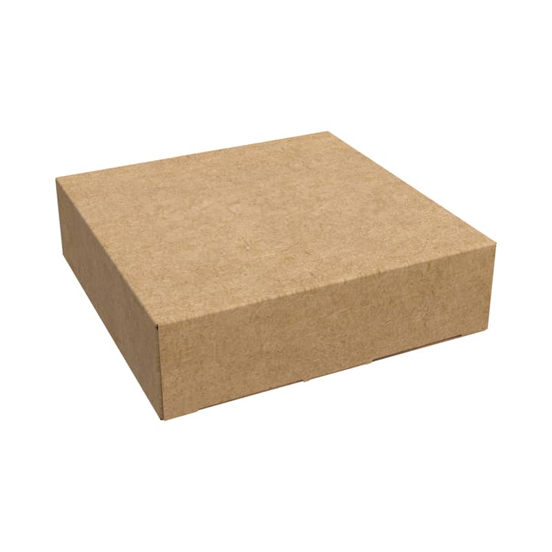 Recycled Kraft Tuck Box with Logo (85 x 75 x 25 mm)