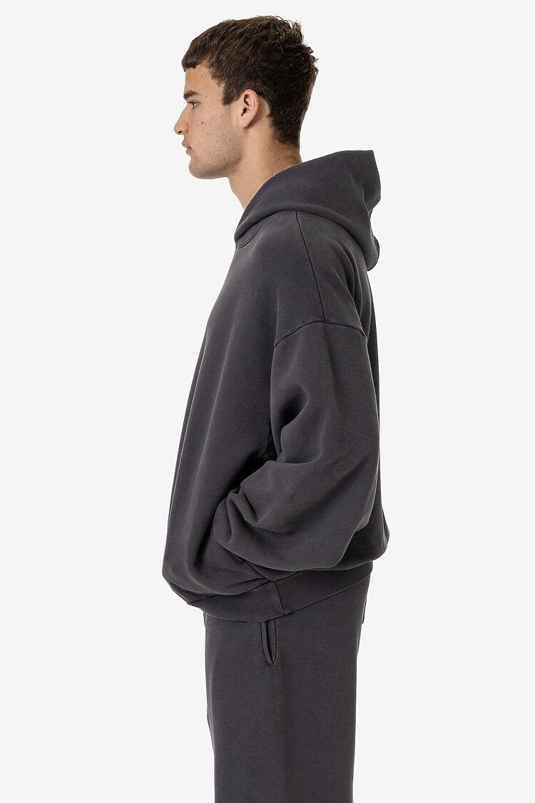 Garment Dye Plush Fleece Pullover Hoodie