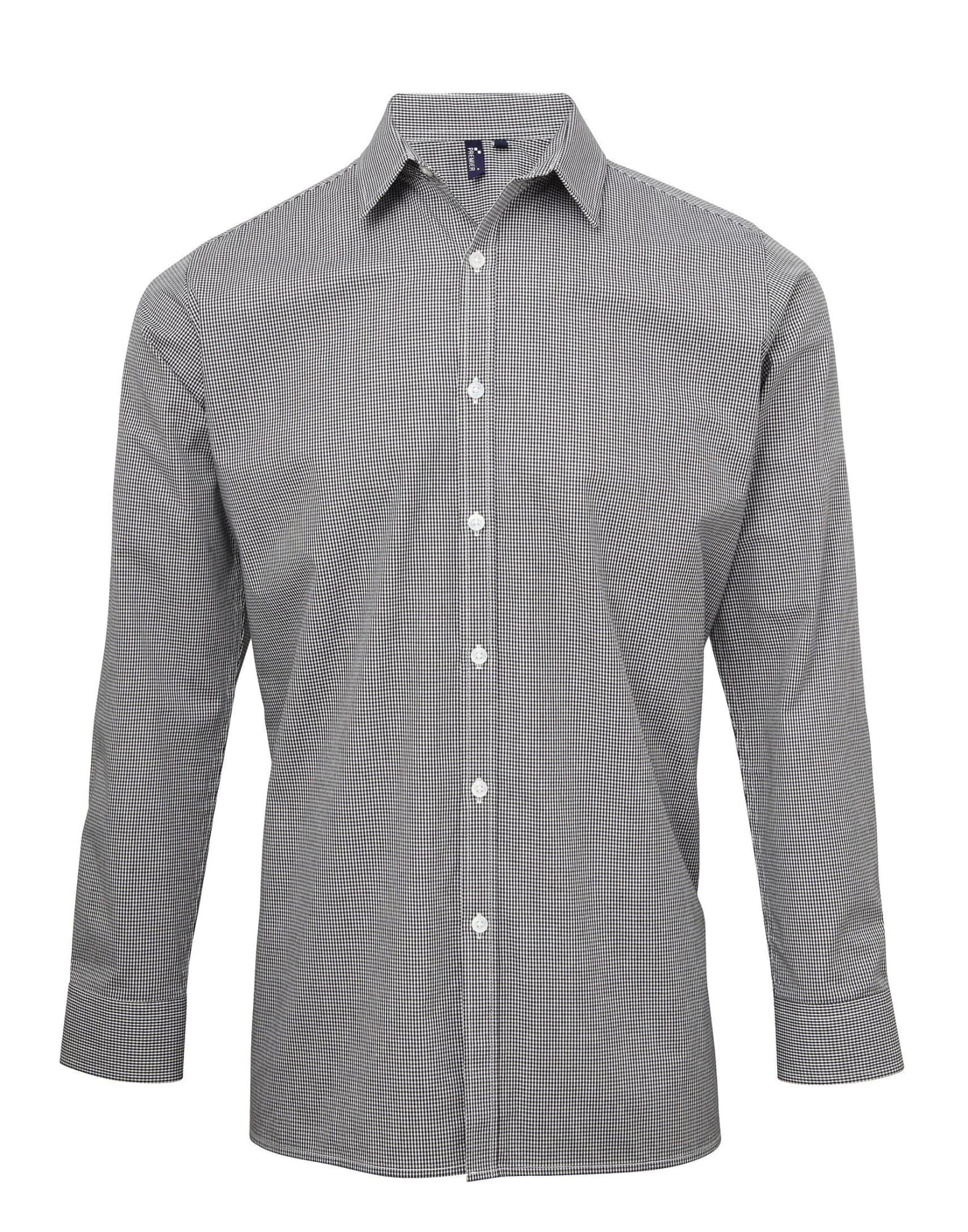 Microcheck L-S Cotton Shirt