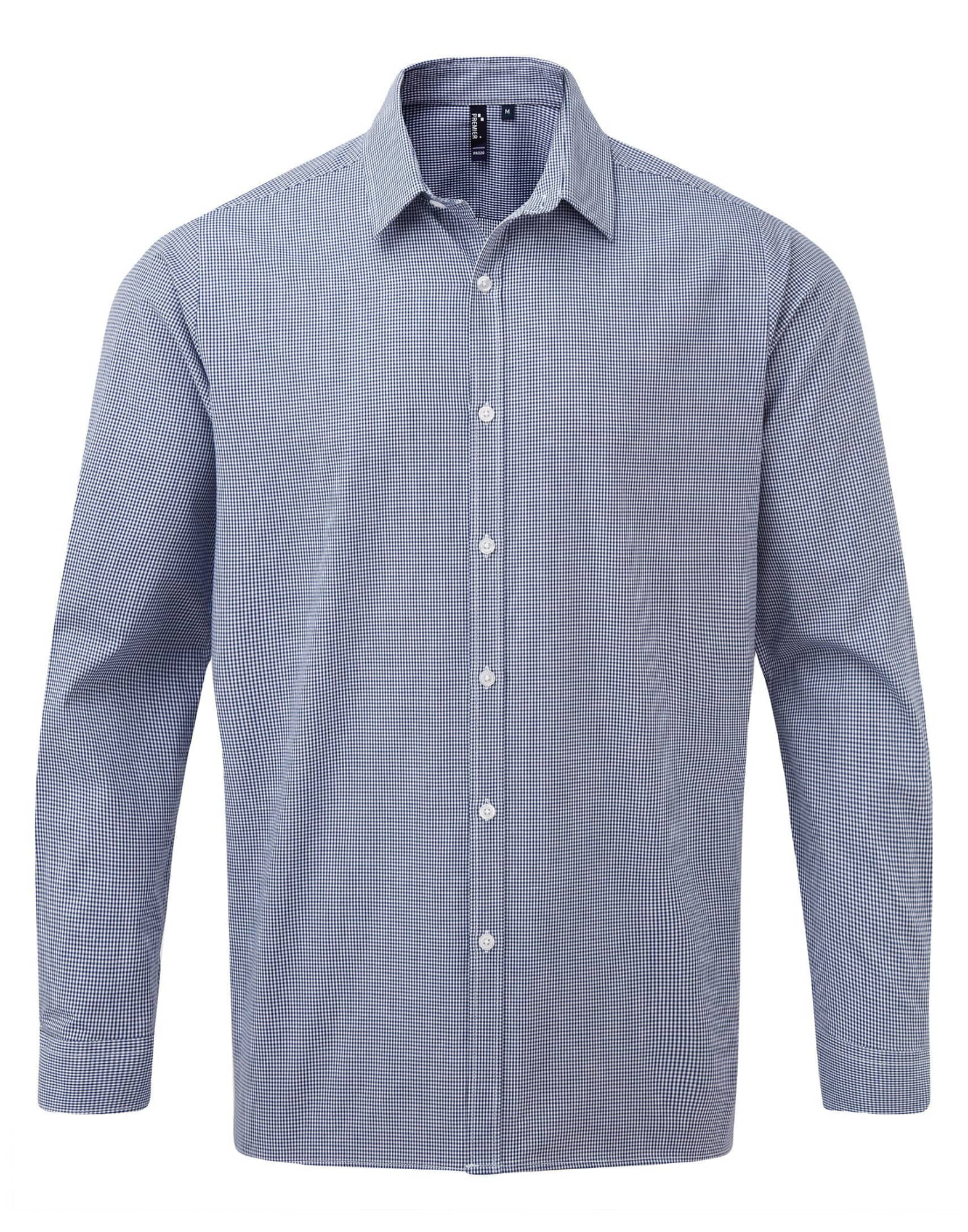 Microcheck L-S Cotton Shirt