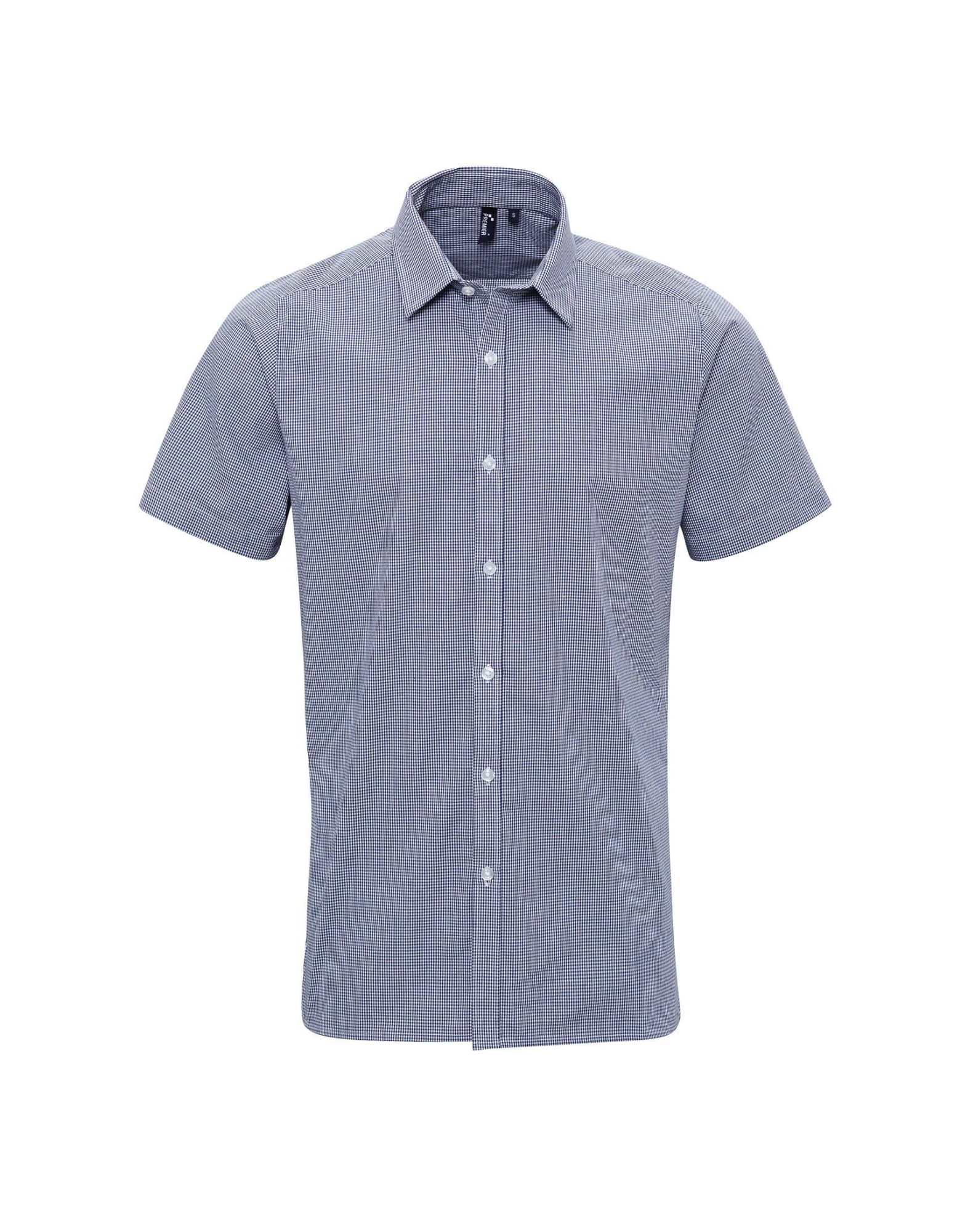 Microcheck S-S Cotton Shirt