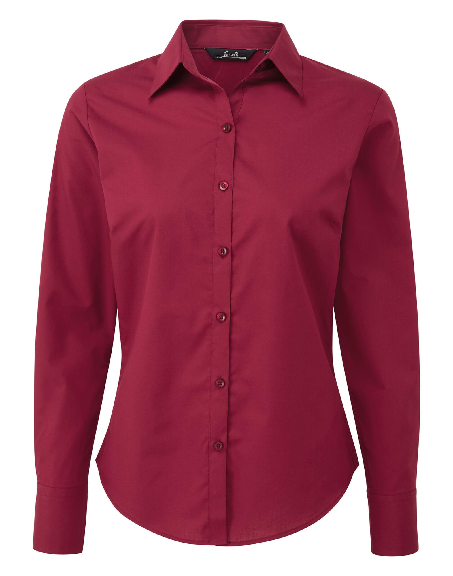 Womens Poplin L-S Blouse