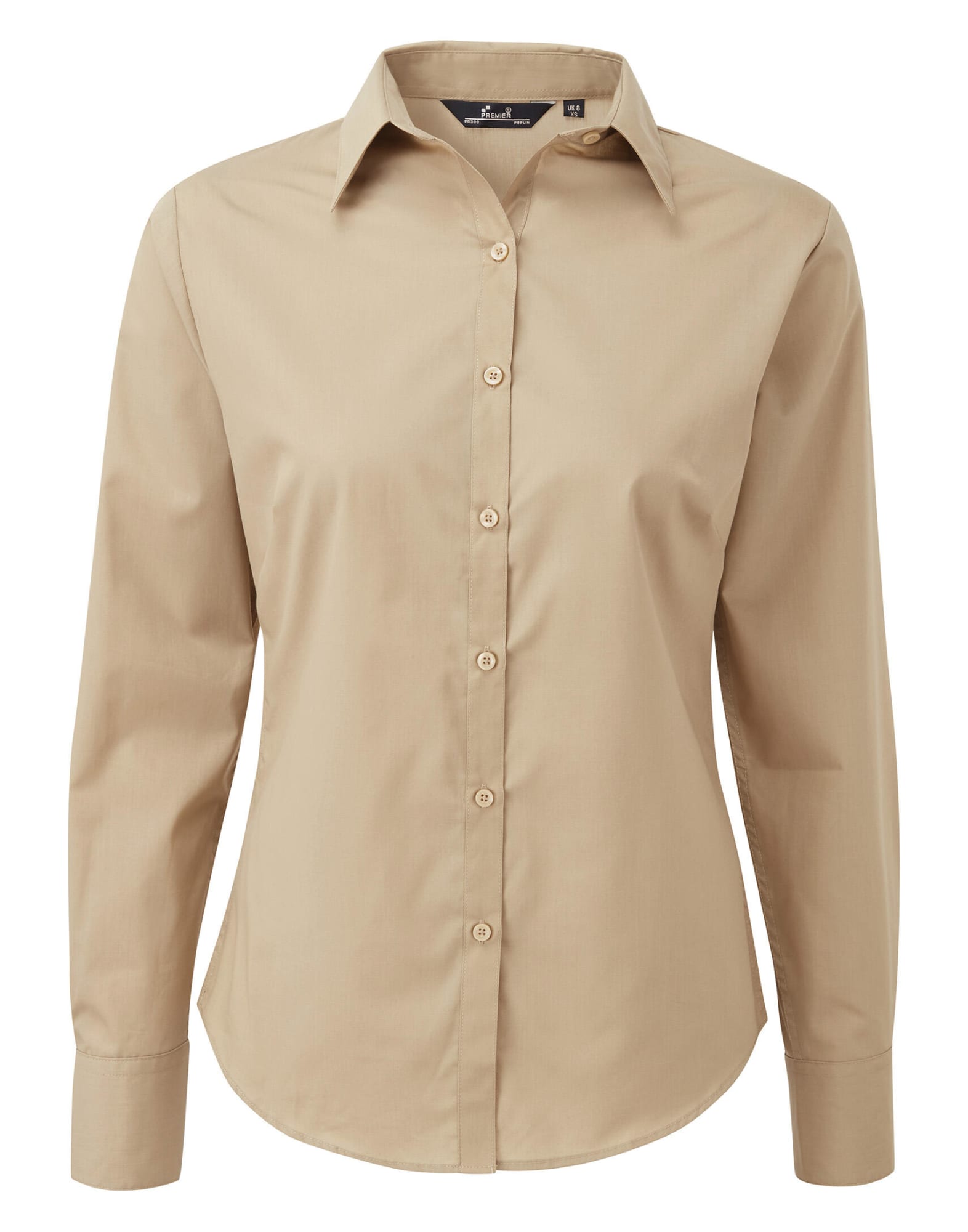 Womens Poplin L-S Blouse