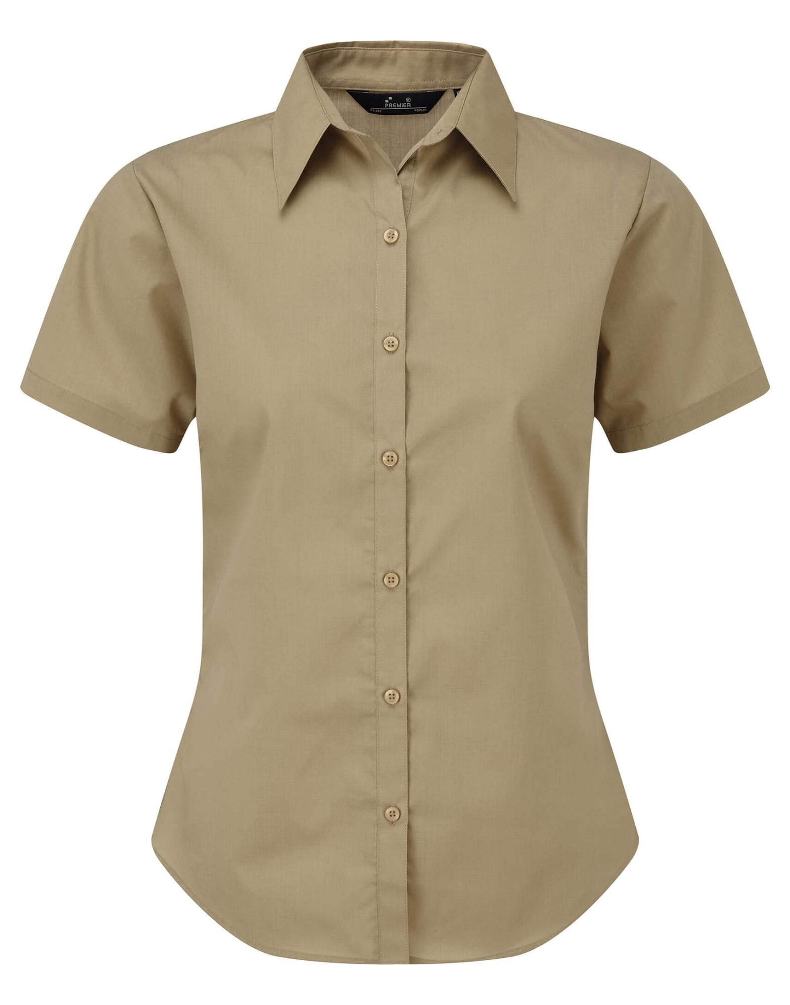 Womens S-S Poplin Blouse