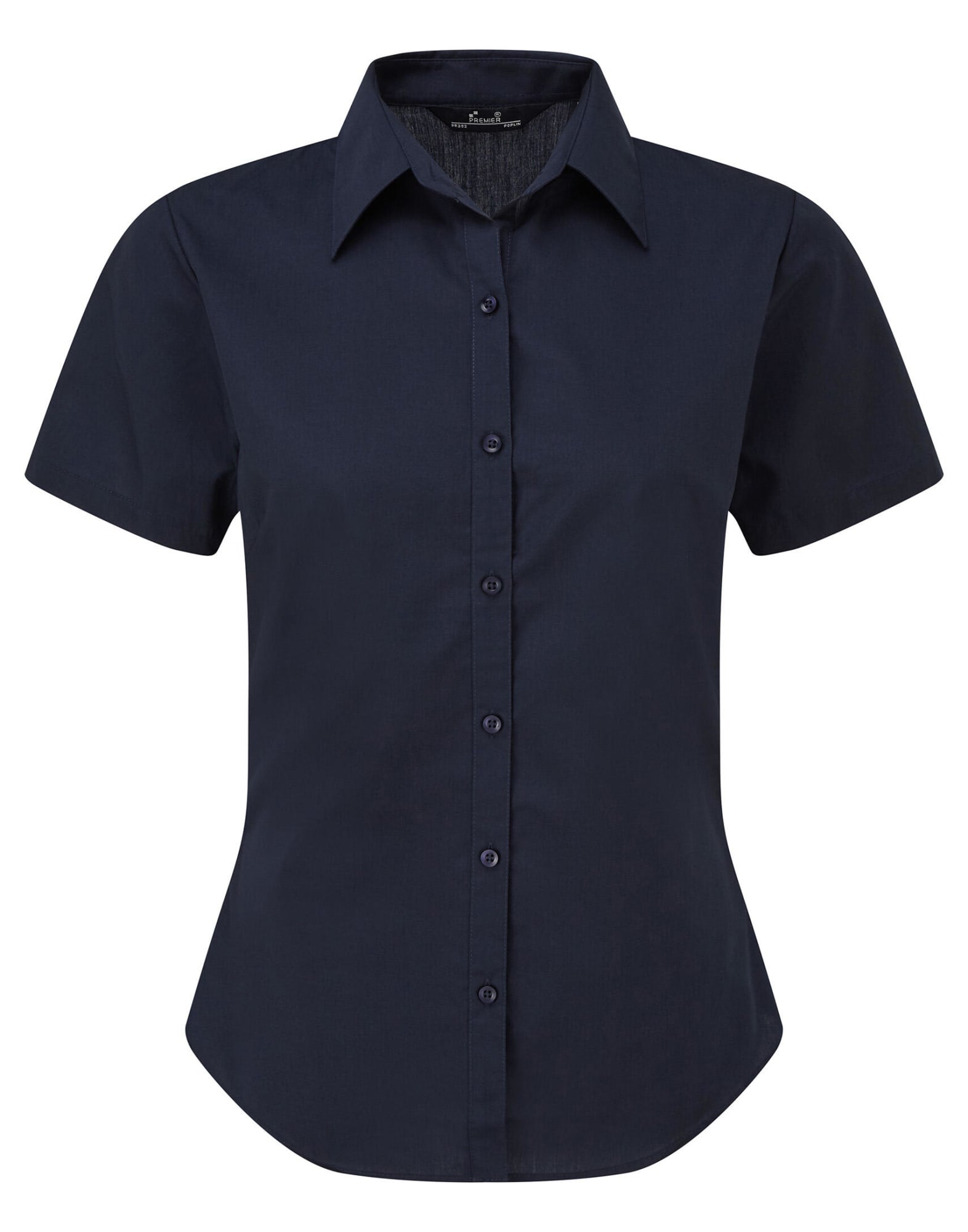 Womens S-S Poplin Blouse